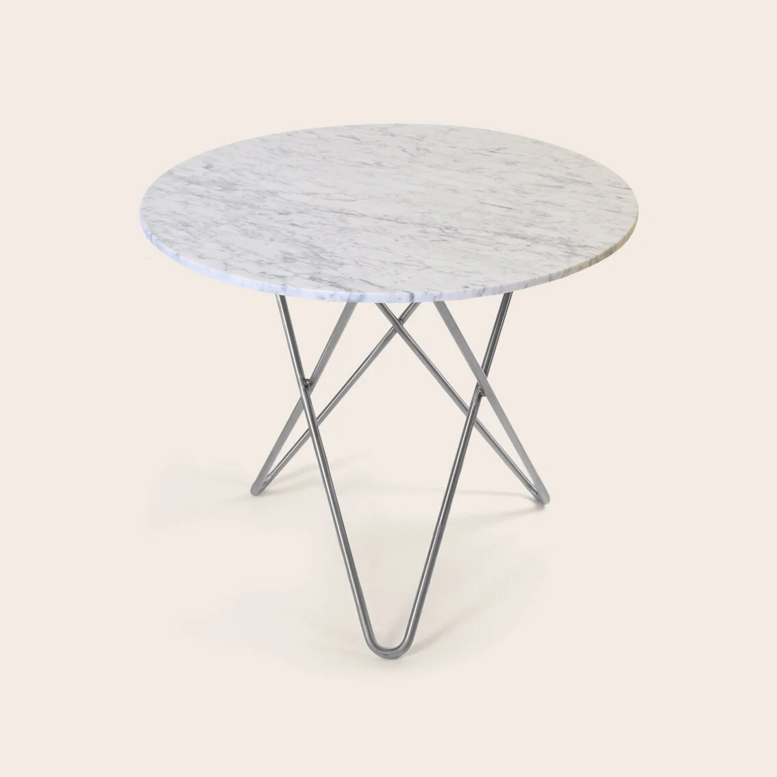 DINING O table 80cm - Round Danish Marble Dining Table — OXDENMARQ